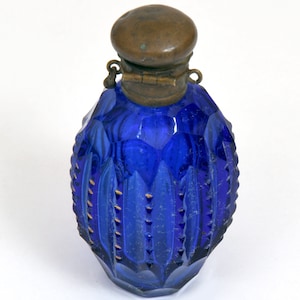 Antique Perfume Cut Glass Bottle With 24k Gold Work | Cut Glass Perfume Bottles| Perfume Bottle Box| Perfume Bottle| Old Perfume Bottles