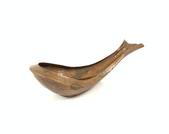 Copper Yoni Hindu Religious Vessel |Antique Copper Spoon |Religious Holy Spoon |Antique Traditional Copper Collectible |Vintage Copper Ladle