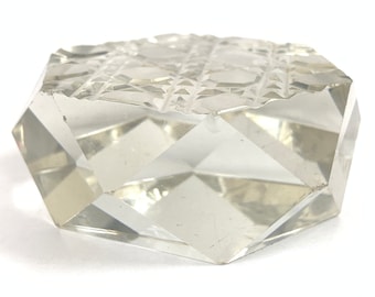 Vintage Diamond Paper Weight| Cut Glass paper weight| Diamond Paper Weight| Antique Paper Weight| Office Decor