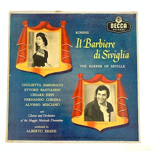 Vintage IL Barbiere di Siviglia Gramophone records