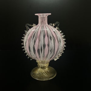 Vintage Murano Rosa Blumenvase