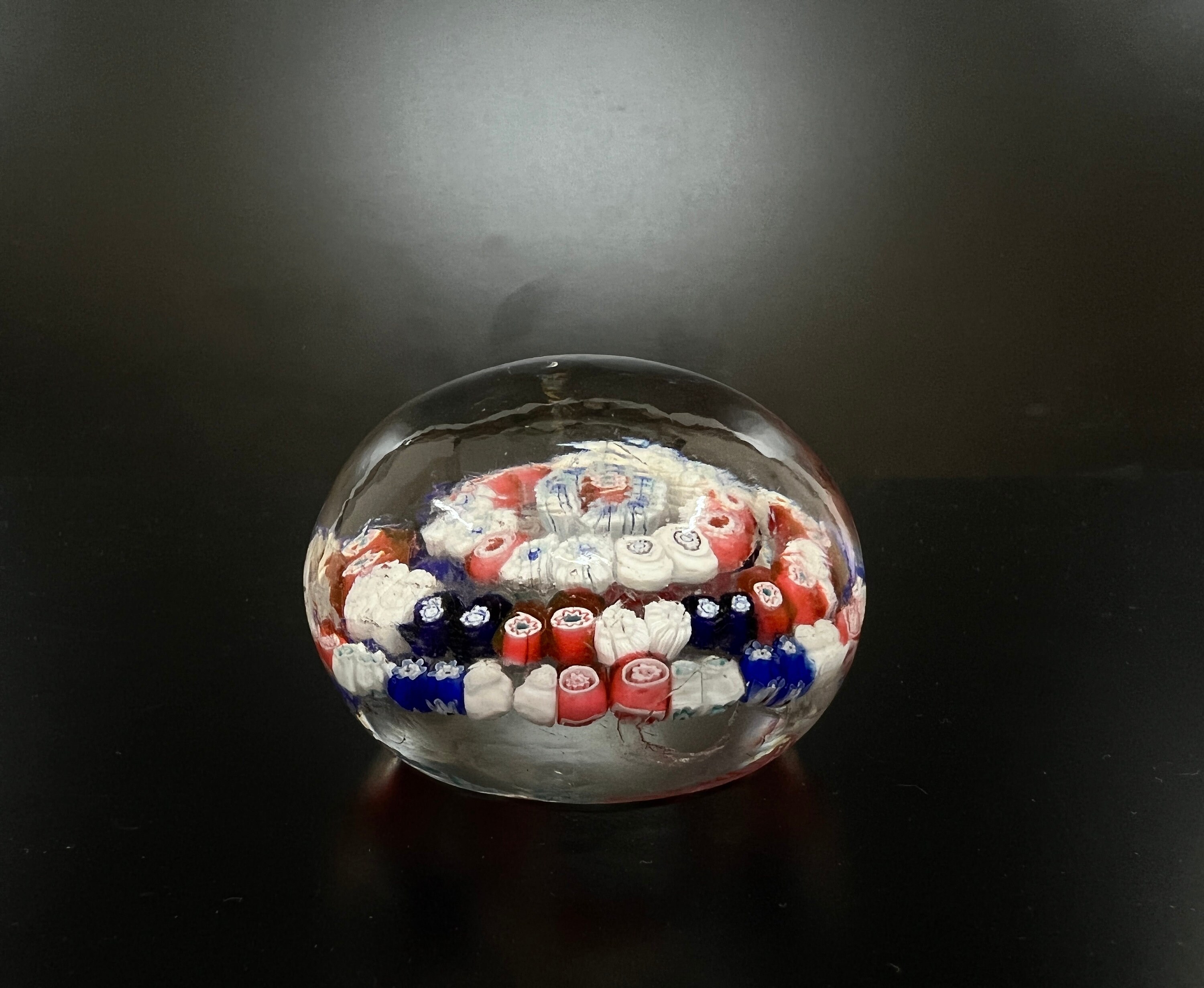 ヴィンテージ パースシャー ミルフィオリ アートガラス ペーパー