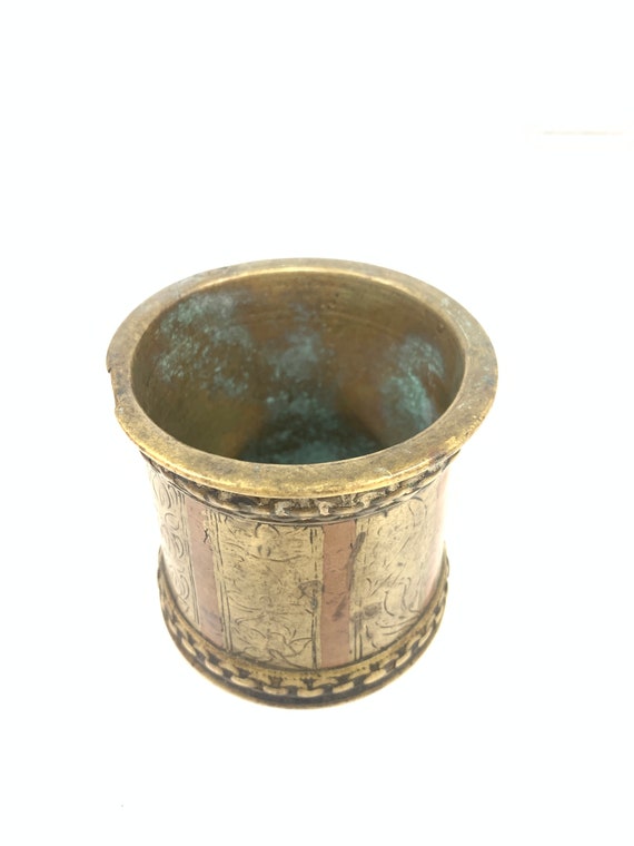 Antique Indian Ganga Jamuna Panchpatra (Holy Water Vessel) - 19thC Antique Indian Ganga Jamuna Panchpatra (Holy Water Vessel) - 19thC