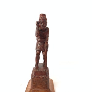 Vintage old man with stick| Man walking with Stick| Aged Man| old man Statues| Old man| Wooden old man Statues