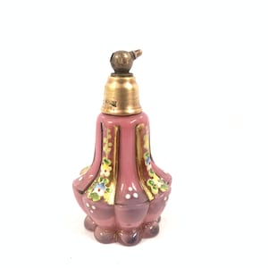 Vintage pink colored Czechoslovakian atomiser