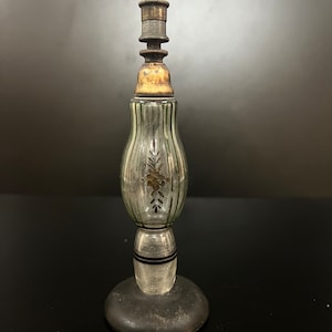 Vintage Glass rose water sprinkler with enamel work