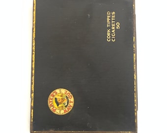 players navy cut cigarette box Vintage Metal for Mild Tobacco Tins | Office |