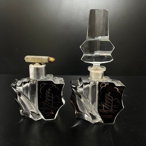 Vintage Karl Palda glass Atomizer and perfume bottle
