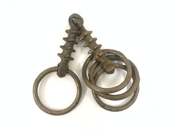 Vintage Horse Bit, Antique Brass Bit, Rustic Bit Horse
