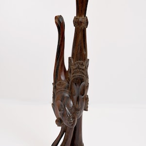 Antique Wooden tribal man woman Statue| Single wood statue| Tribal Statue| Statue| Tribal Art| Wooden Art| Handmade| Home Decor| Statues