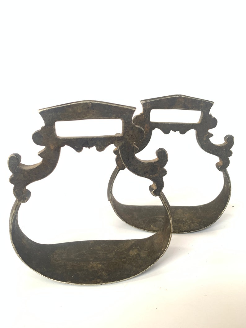 Vintage Horse Stirrup, Antique Brass Stirrup, Rustic Stirrup Horse