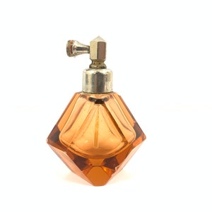 Antique Orange Perfume Atomiser | Perfume Bottles| Perfume Bottle Box| French Perfume Bottle| Old Perfume Bottles| Perfume Bottle