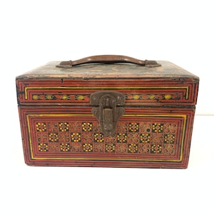 Vintage wooden storage box