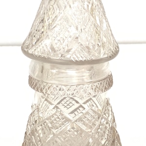 Calamaio in vetro tagliato vintage / Fermacarte / Calamaio / Calamaio antico / Fermacarte antico / Decorazione per ufficio / Decorazione in vetro / Decorazione da tavolo