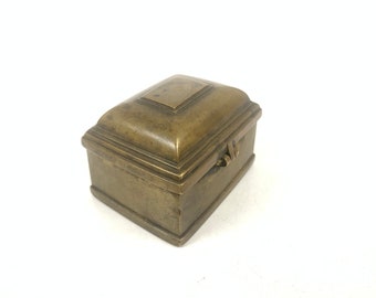 022 - アンティーク真鍮ボックス アンティーク真鍮箱/真鍮小物入れ - Etsy 日本