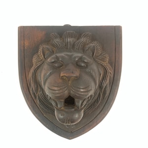 Vintage wooden Lion Wall Hanging| Vintage wooden Lion| Vintage animal Wall hangings