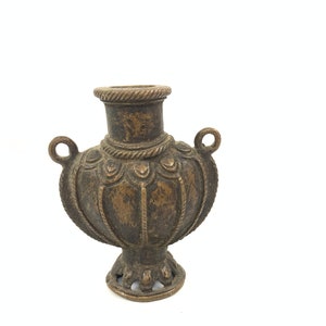 Antique Brass Inkwell