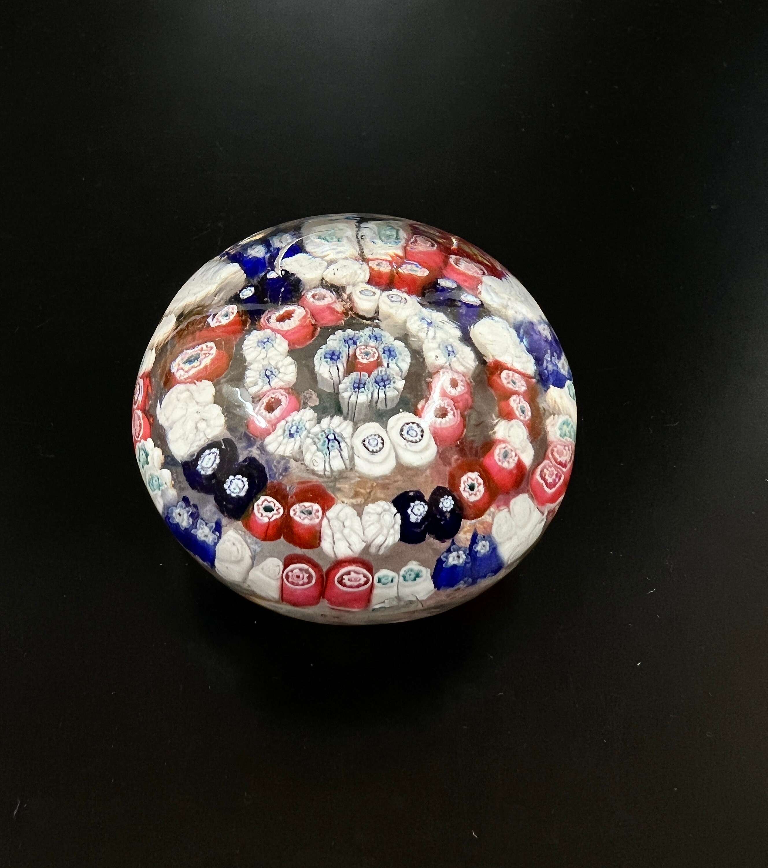 ヴィンテージ パースシャー ミルフィオリ アートガラス ペーパー