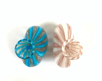 ヴィンテージ ムラーノ アート花瓶 2個セット - Etsy 日本