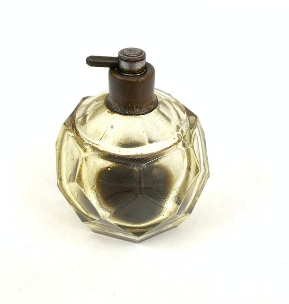 Vintage mould glass perfume atomiser