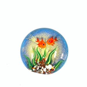 Murano glass goldfish paperweight