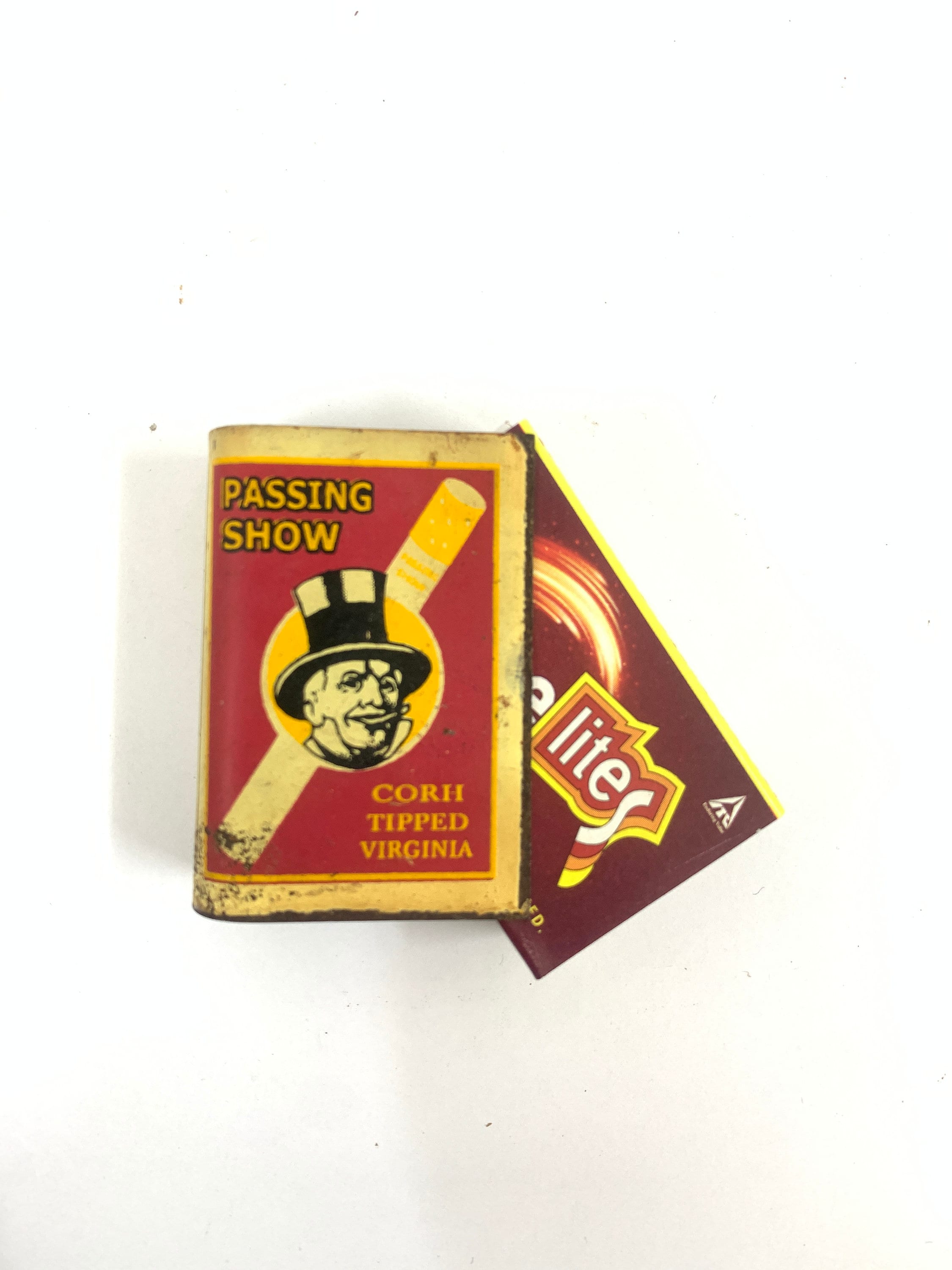 Vintage Passing Show Cigarettes Advertisement Match Stick Box Cover |passing  Show Cigarettes Original USA| Collectible Passing Show| Vintage