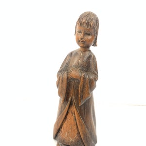 Vintage Wooden lady|  Dolls| Wooden Dolls| Wooden collectibles| Hand Carved| Wooden toys| Wooden Statues| home Decor| Art
