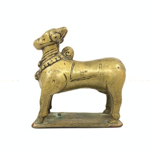 Alte Vintage Messing indische Nandi