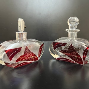 Vintage Karl Palda glass Atomizer and perfume bottle