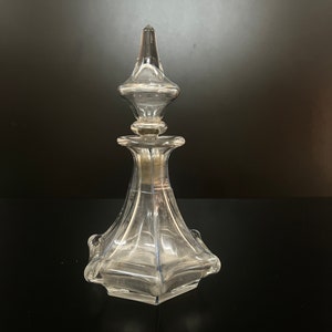 Vintage cut glass perfume decanter