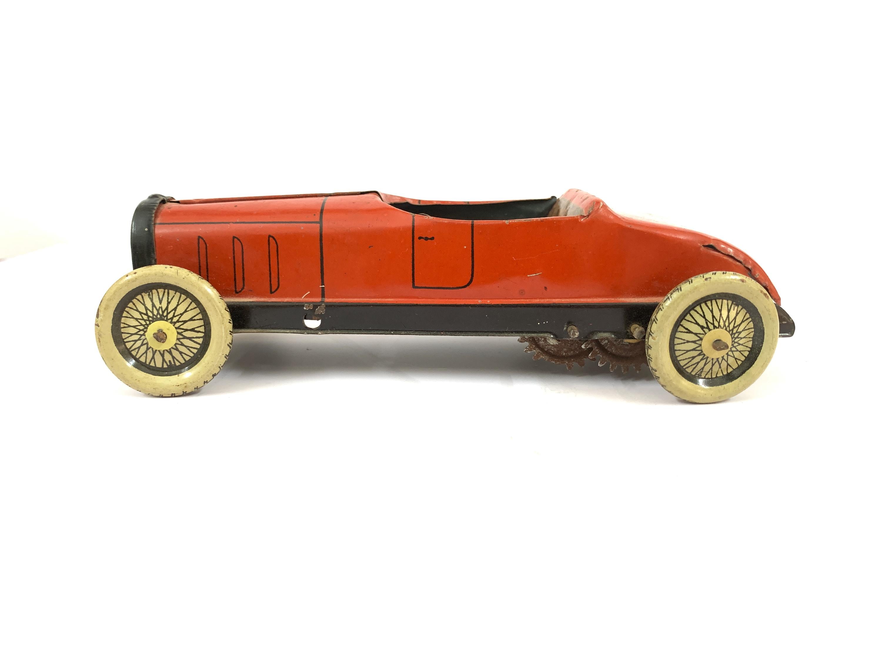 Jouet Mécanique Ancien JW Allemagne – Tôle, Moteur à Clé – Rare