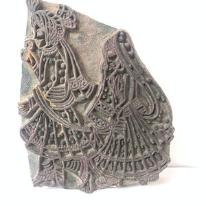 Indian Wooden Printing Block; Block Print Stamp; Textile Stamp; Decorative Wooden Stamp, Hand Carved Wooden Block, Textile Printing Block