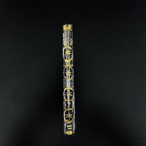 Vintage tear catcher bottle | Vintage Long Sleek Perfume Bottles with Gold Work