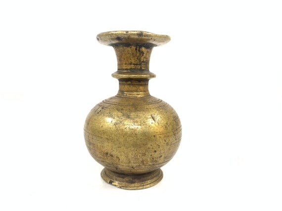 Old Brass Planter From Rajasthan - Ca 1900 Old Brass Planter From Rajasthan - Ca 1900