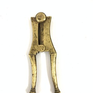 vintage Brass Betel Nut cutter| Brass Sarota| Sarota|Rare Sarota| Handmade sarota|Nut Cutter|Sarota