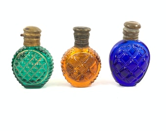 Antique Mould Glass Perfume Bottles | Perfume Bottles| Perfume Bottle Box| French Perfume Bottle| Old Perfume Bottles| Perfume Bottle