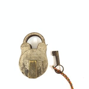 Vintage Brass Nickel coated Indian lock