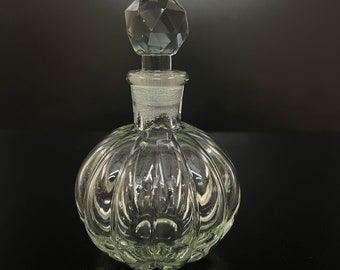 Vintage mould glass perfume bottle