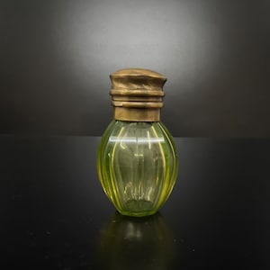 Vintage Vaseline Cut Glass glass perfume bottle