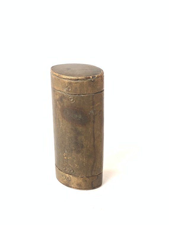 Vintage Brass Box/ Brass Collectible /bettle and Tobacco Box/ Etsy