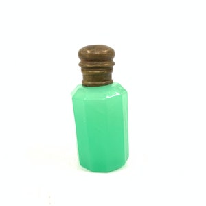 Antique Uranium opaque glass perfume bottle