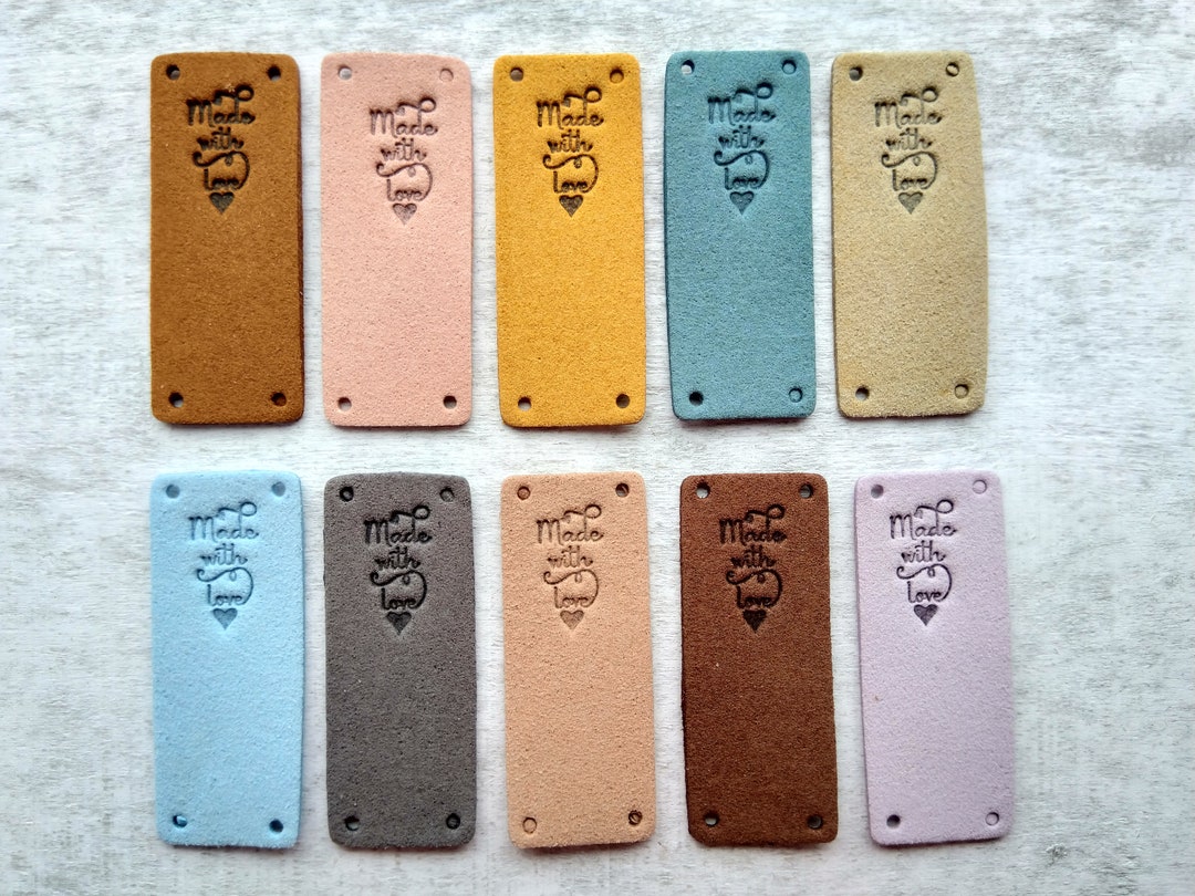 Made With Love PU Leather Labels for Sewing Crocheting Knitting ...