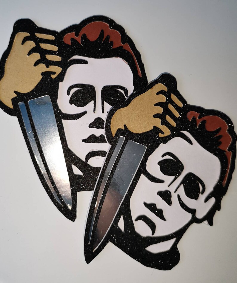 Halloween Michael Myers Cupcake Toppers Pack of 4 Etsy Hong Kong
