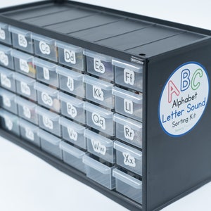 Mini Abc Machine Alphabet Sound Sorting Kit: ABC Mini Objects, Montessori Phonics - Etsy