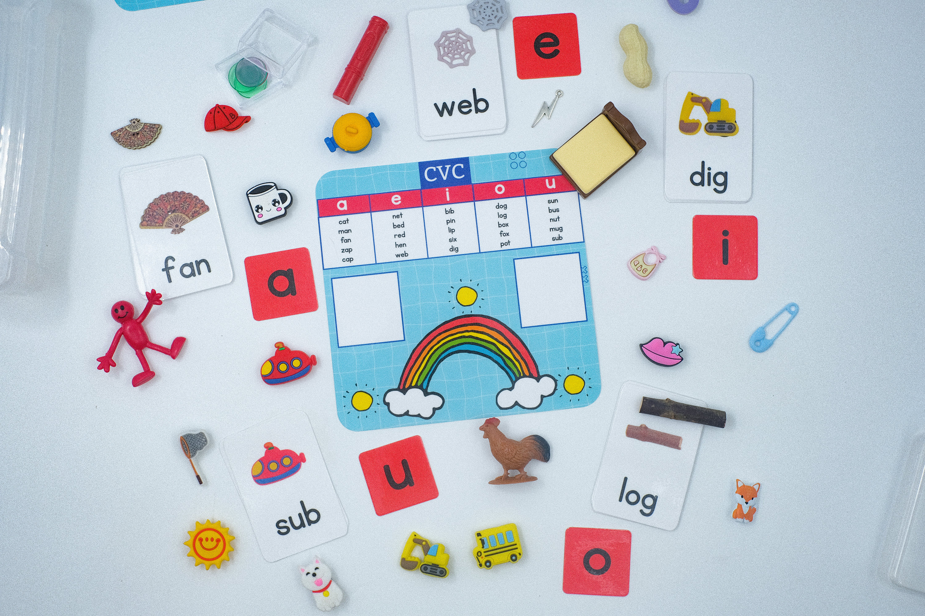 CVC Mini Object Kit: Phonics & Spelling Education Set - Etsy