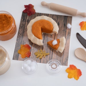 Pumpkin Pie Scented Play Dough Kit: Fall Sensory Activity