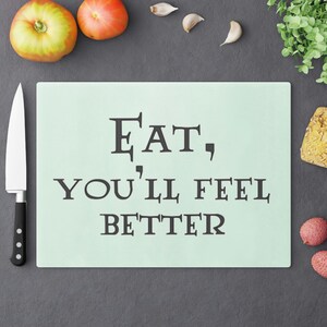 Wise Words Glass Cutting Board
