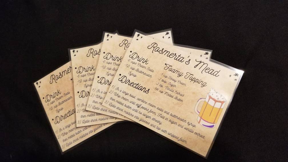 Rosmerta's Mead Recipe Butterbeer Recipe Etsy
