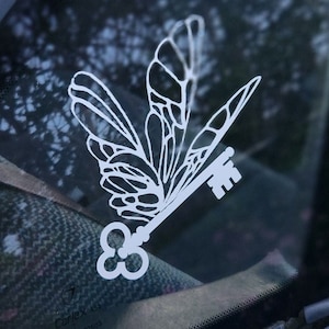 Winged Key Decal