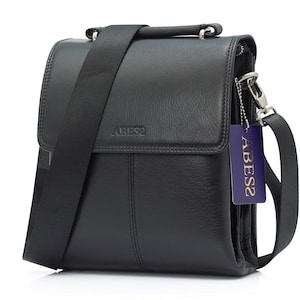 Leather Shoulder Bag For Men , Leather Men HandBag , Full Grain Leather Bag For Men , Gift For Him , Genuine Leather Crossbody Bag For Men